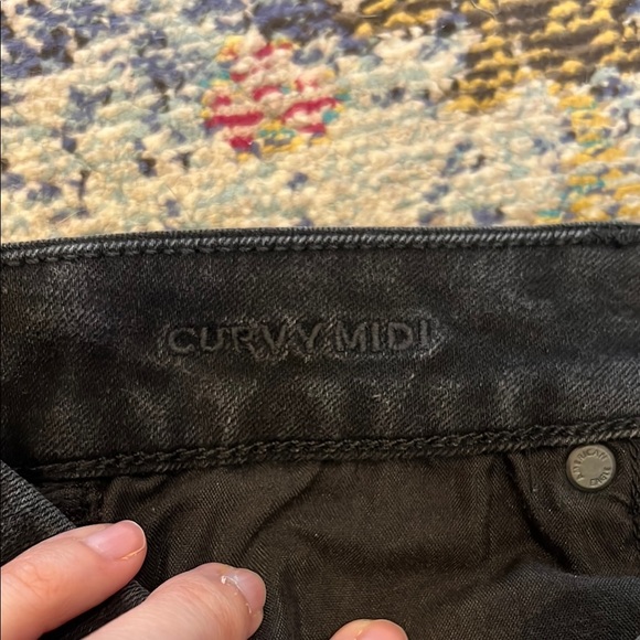 American Eagle Outfitters Black Jean short curvy midi - Picture 5 of 5